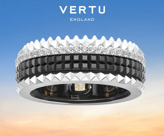 Розумне кільце Vertu AI Diamond Ring – Shadow Pair Edition